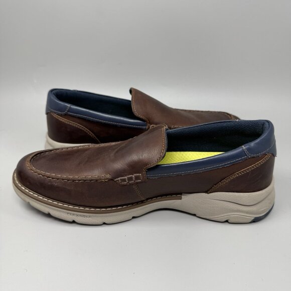 Florsheim Men\'s Frenzi Moc Toe Venetian Loafer Brown Crazy Horse Size 7W main image 9